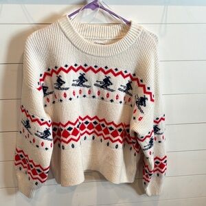 Cozy Winter Ski Pattern Sweater